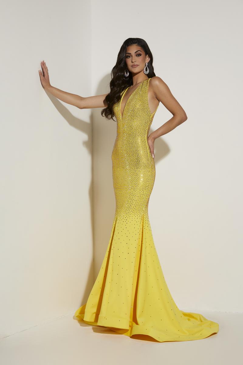 Jasz Couture Dress 7412 - Yellow