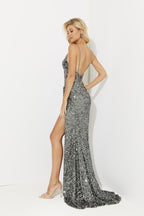 Jasz Couture Dress 7413 - Gunmetal