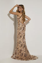 Jasz Couture Dress 7425 - Nude