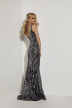 Jasz Couture Dress 7432 - Black/Gunmetal