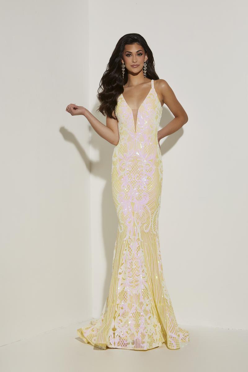 Jasz Couture Dress 7432 - Yellow
