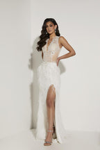 Jasz Couture Dress 7433 - White