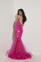 Jasz Couture Dress 7443 - Fuchsia