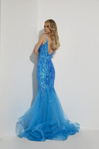 Jasz Couture Dress 7443 - Ocean Blue