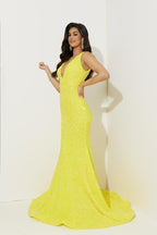 Jasz Couture Dress 7512 - Yellow