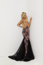 Jasz Couture Dress 7515 - Black/Multi
