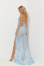 Jasz Couture Dress 7518 - Sky Blue