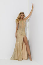 Jasz Couture Dress 7523 - Gold
