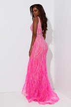 Jasz Couture Dress 7541 - Hot Pink