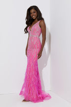 Jasz Couture Dress 7541 - Hot Pink