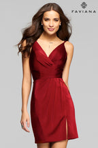 Faviana Dress 7850 - Wine
