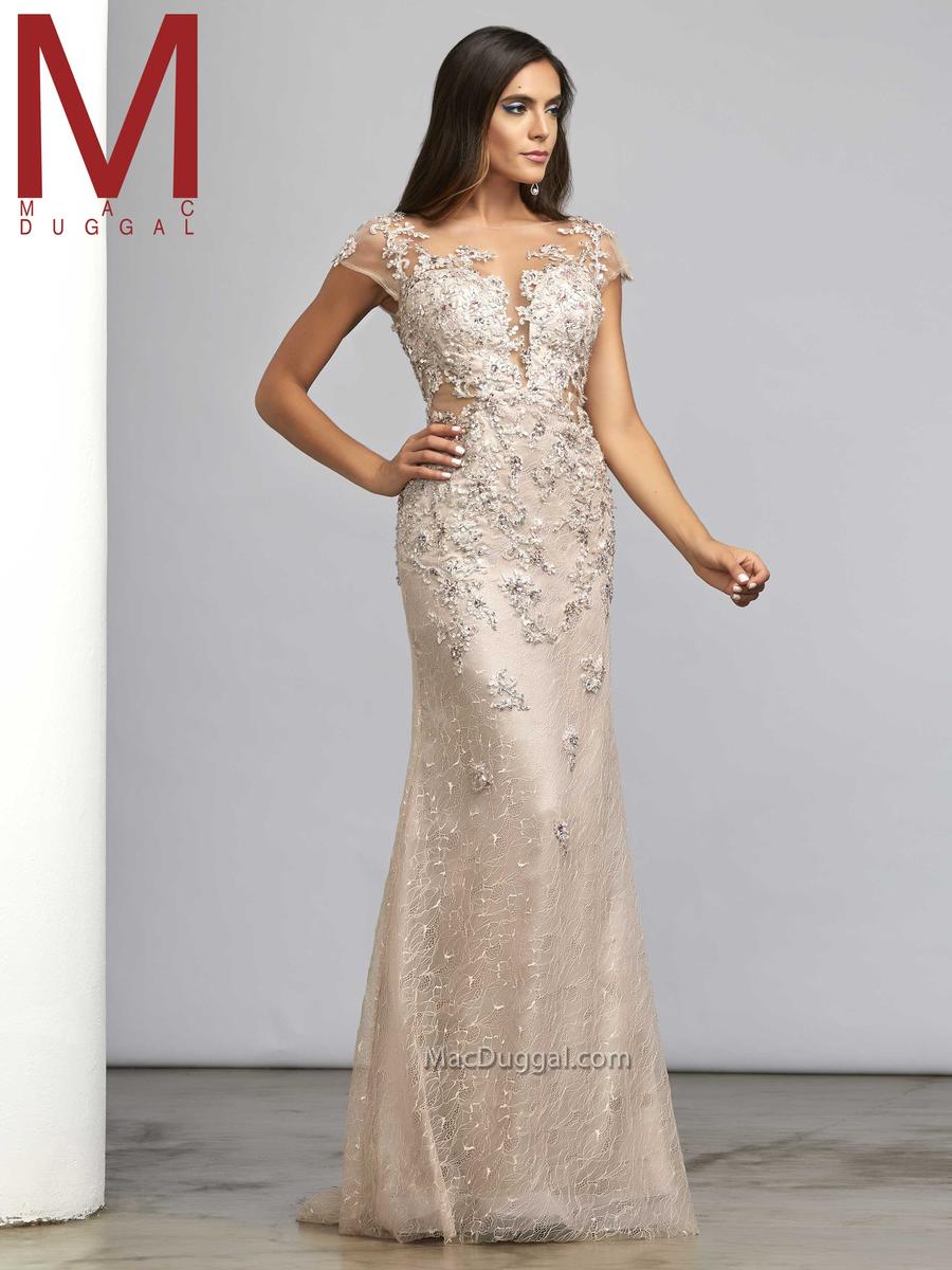 Mac Duggal Couture 78844D - Platinum