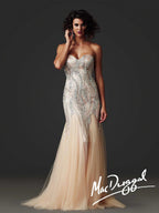 Mac Duggal Couture 78859D - Nude/Silver