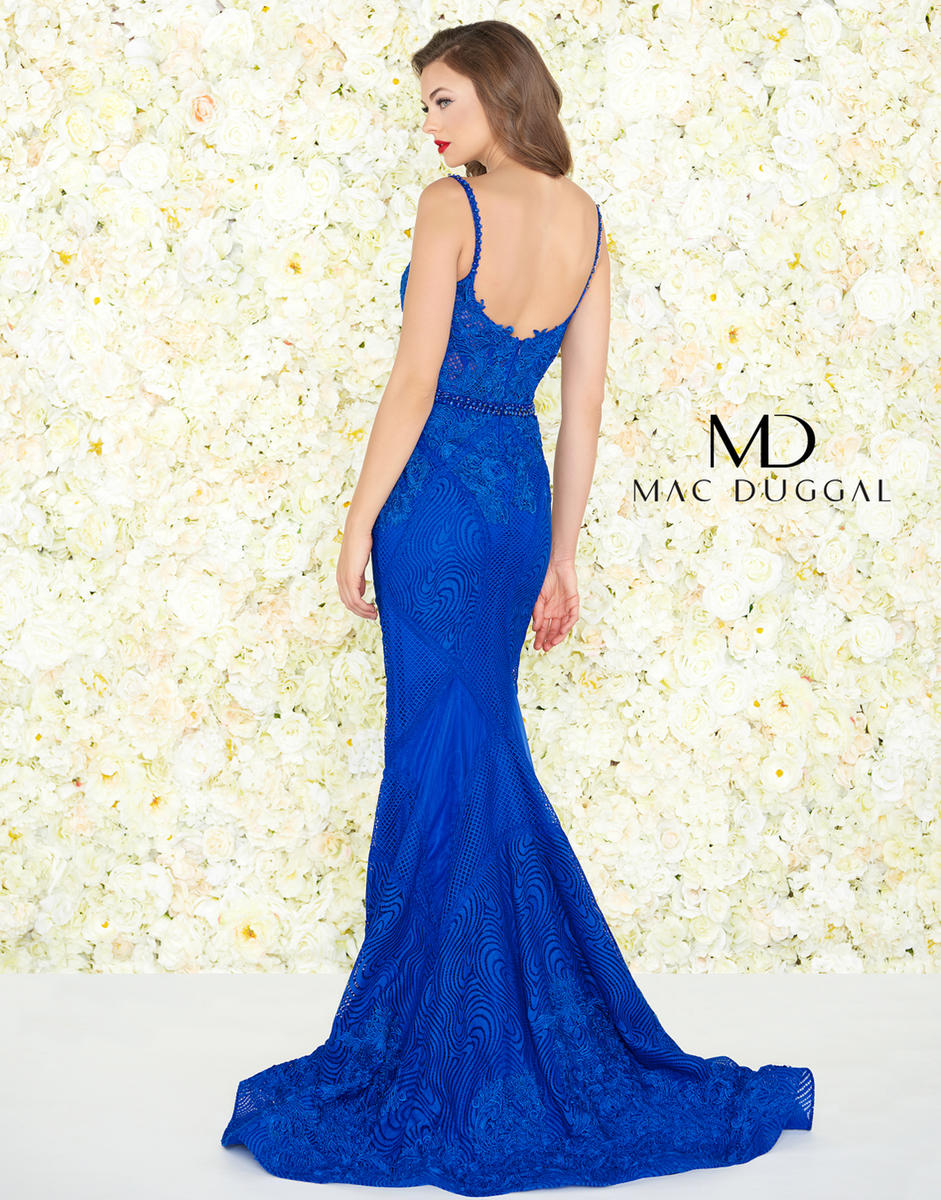 Black White Red by Mac Duggal Dress 79082R - Royal