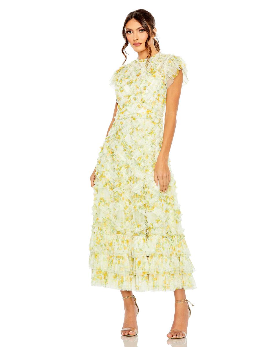 Cocktail by Mac Duggal Dress 8009 - Yellow Multi