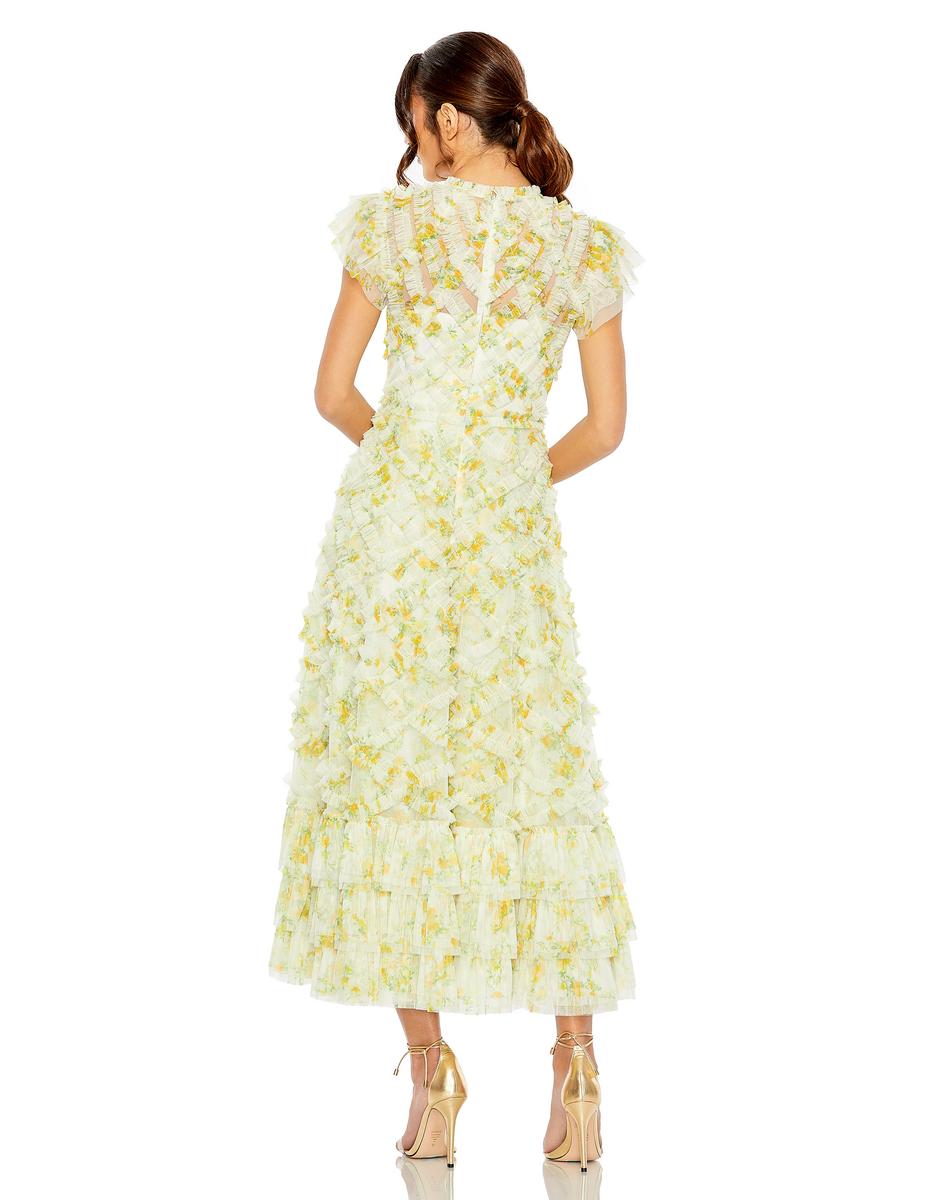 Cocktail by Mac Duggal Dress 8009 - Yellow Multi