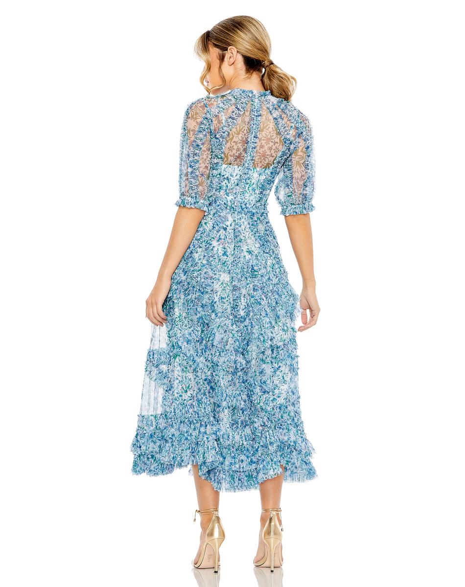 Cocktail by Mac Duggal Dress 8011 - Blue Multi