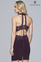 Faviana Dress 8071 - Plum