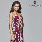 Faviana Dress 8093 - Wine