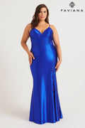 Faviana Plus Sizes Dress 9562 - Royal