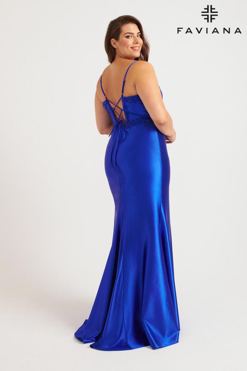 Faviana Plus Sizes Dress 9562 - Royal