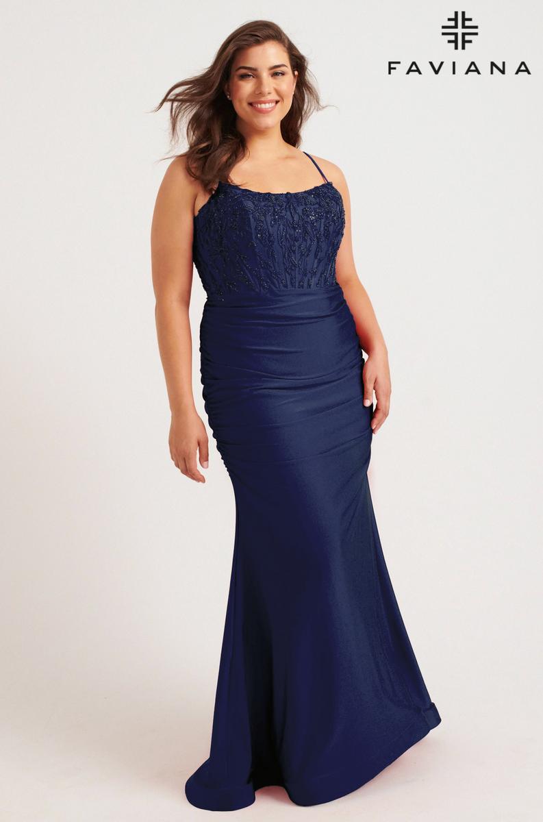 Faviana Plus Sizes Dress 9569 - Default