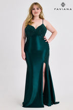 Faviana Plus Sizes Dress 9597 - Default