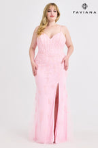 Faviana Plus Sizes Dress 9604 - Default