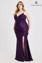 Faviana Plus Sizes Dress 9608 - Default