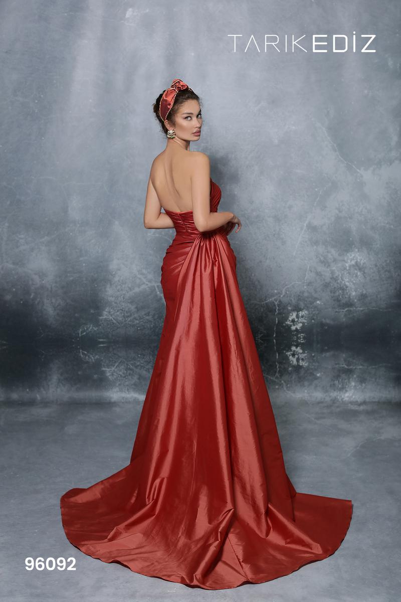 Tarik Ediz Dress 96092 - Burgundy