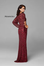Primavera Evening Dress 9713 - Burgundy