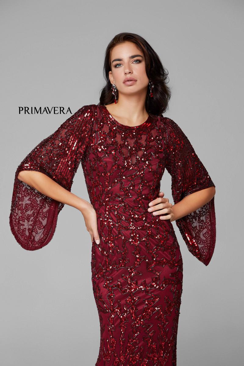 Primavera Evening Dress 9713 - Burgundy