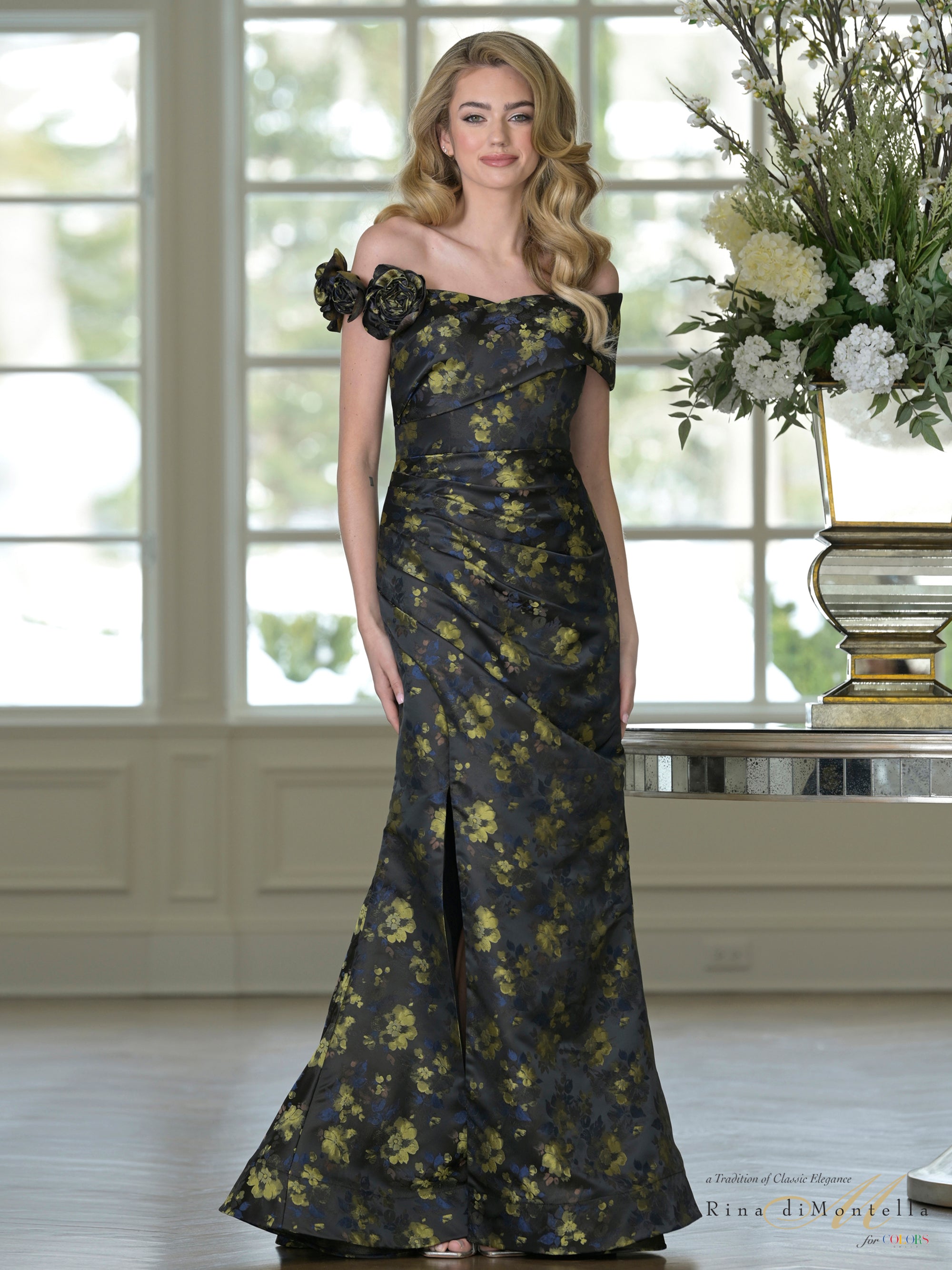 Rina Di Montella by Colors - RD3523 Black Yellow