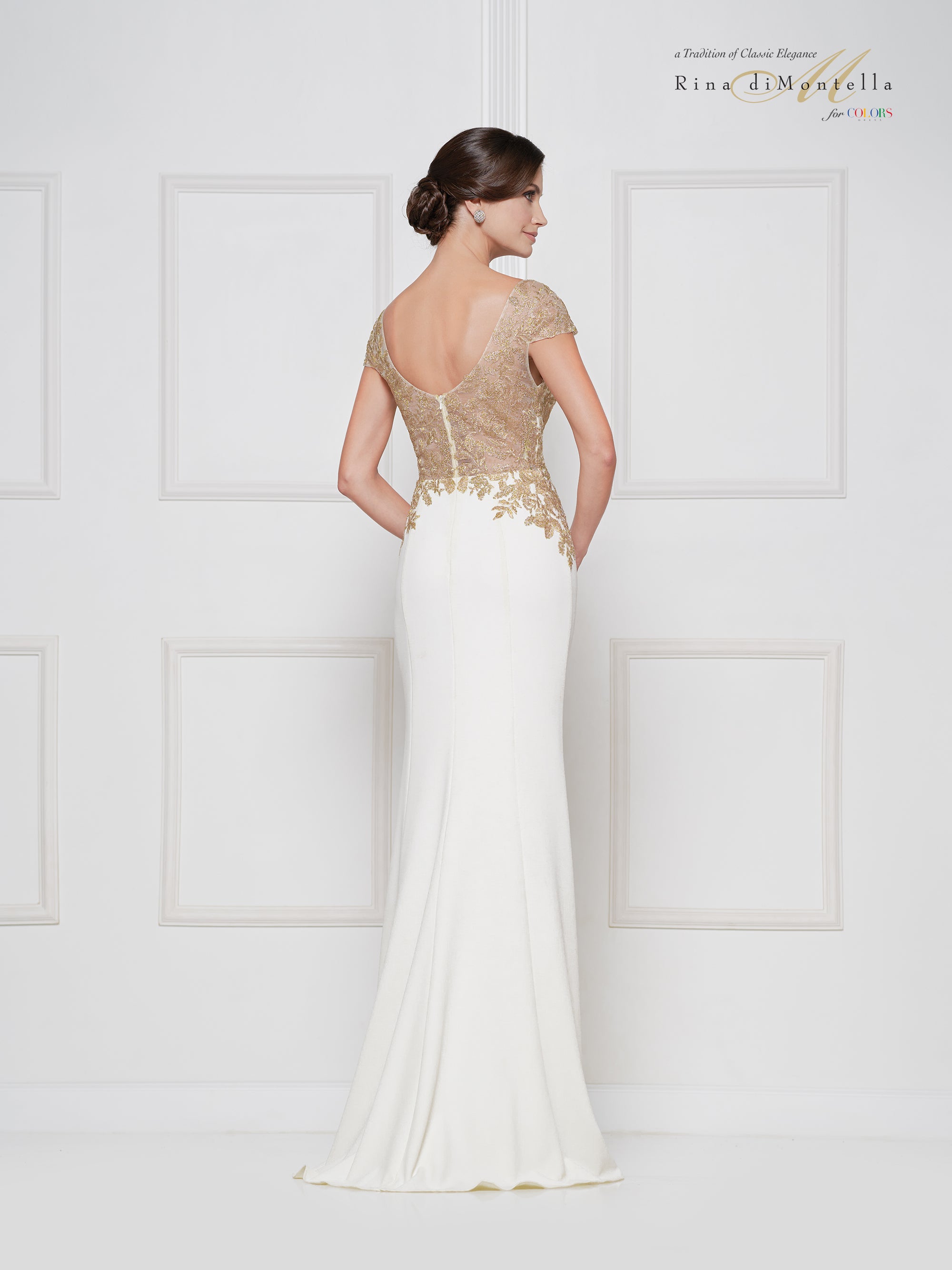 Rina Di Montella by Colors - RD2652 Ivory/gold