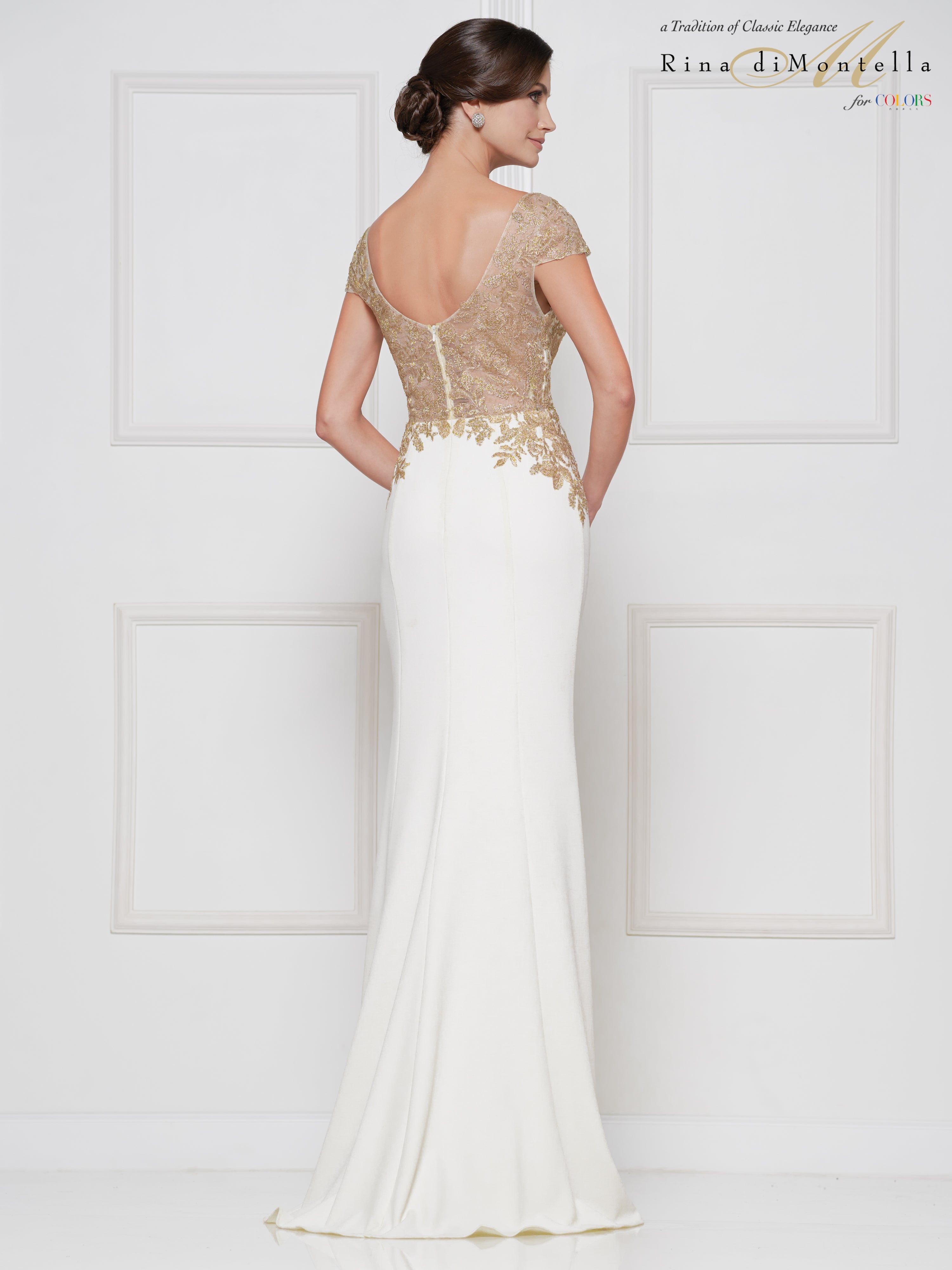 Rina Di Montella by Colors - RD2652 Ivory/gold