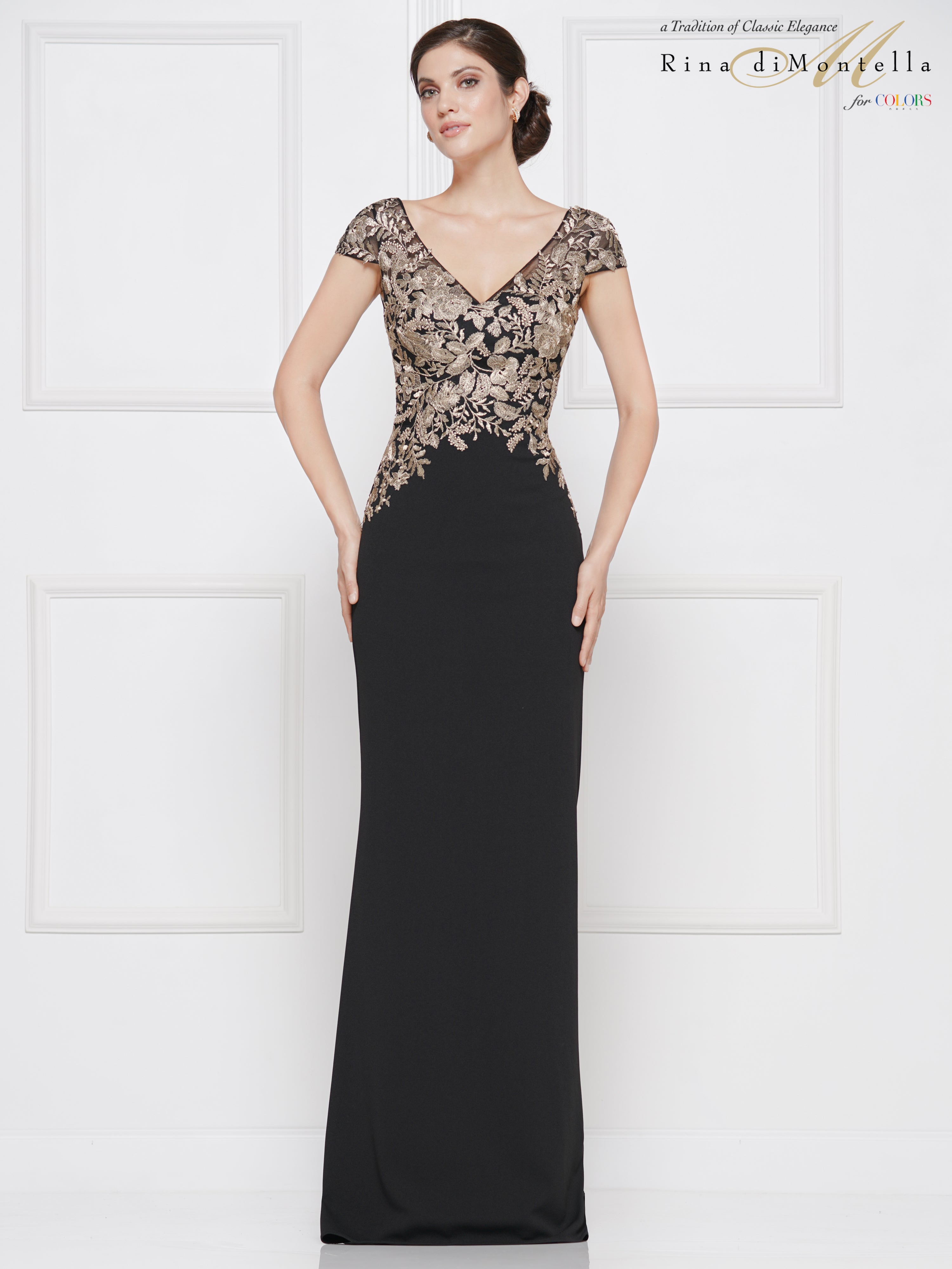 Rina Di Montella by Colors - RD2652 Black/gold