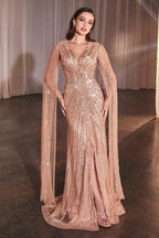 Ladivine Dress CD0239 - Mocha Gold