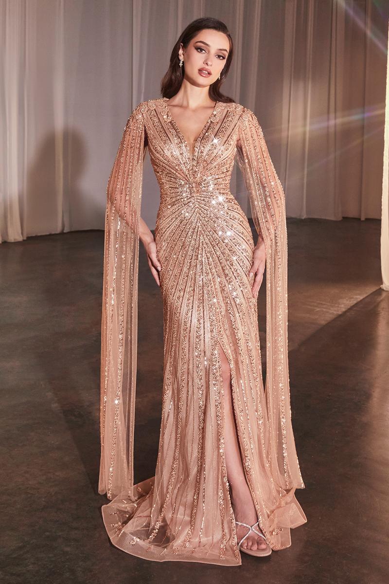Ladivine Dress CD0239 - Mocha Gold