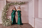 Ladivine Dress CH163C - Emerald