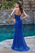 Ladivine Dress CH165 - Royal