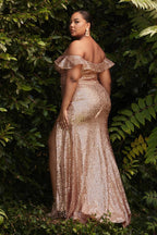 Ladivine Dress CH167C - Gold
