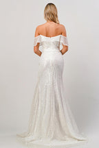 Ladivine Dress CH167 - Off White