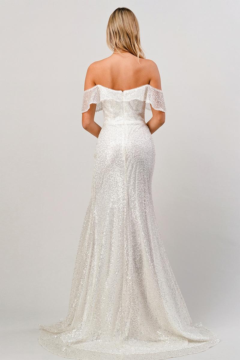 Ladivine Dress CH167 - Off White