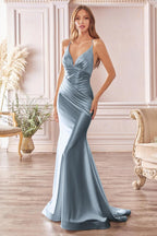 Ladivine Dress CH236 - Dusty Blue