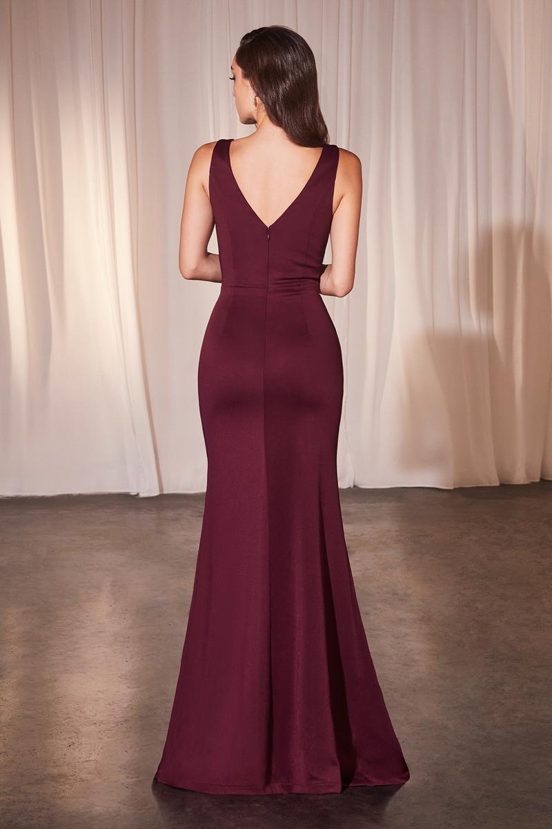 Ladivine Dress CH377 - Burgundy