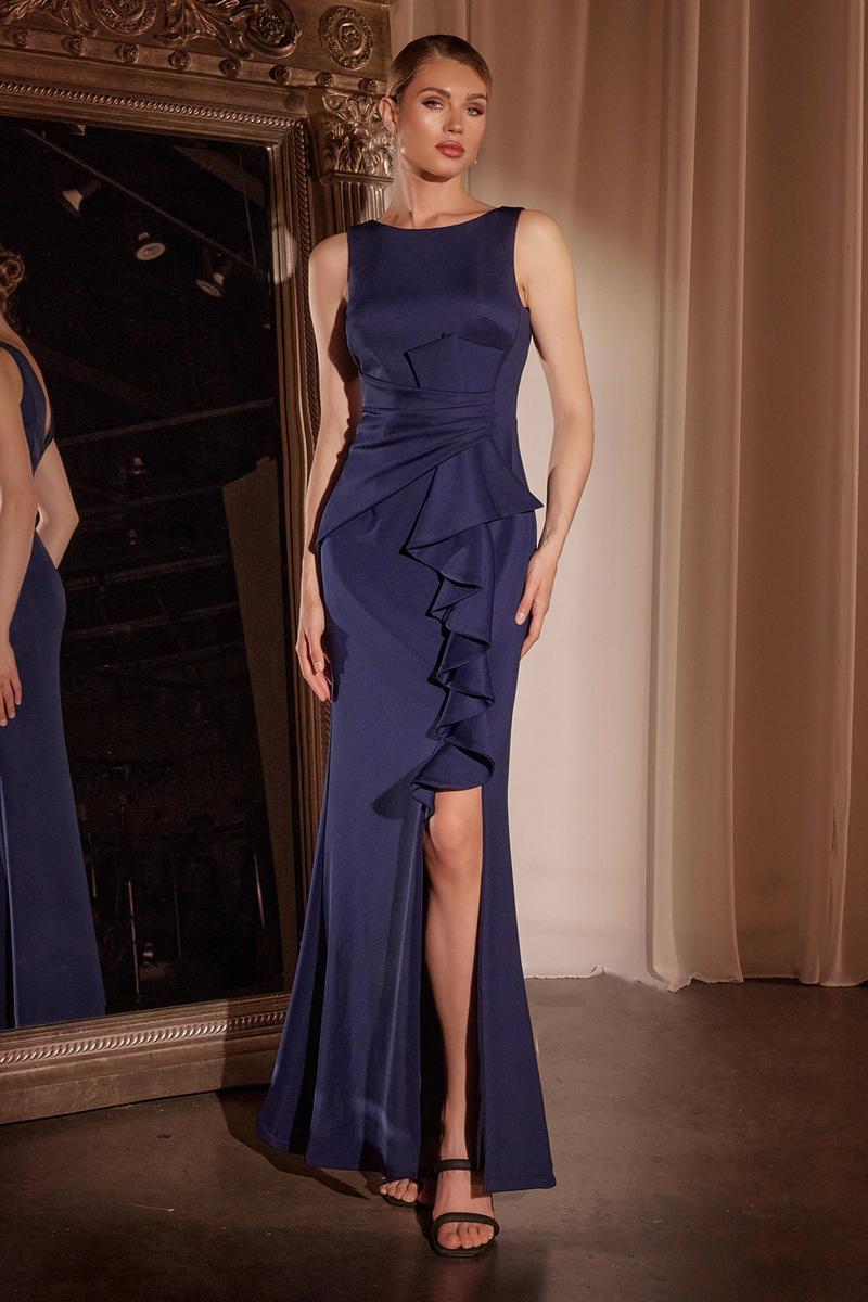 Ladivine Dress CH377 - Navy