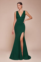 Ladivine Dress CH395 - Emerald
