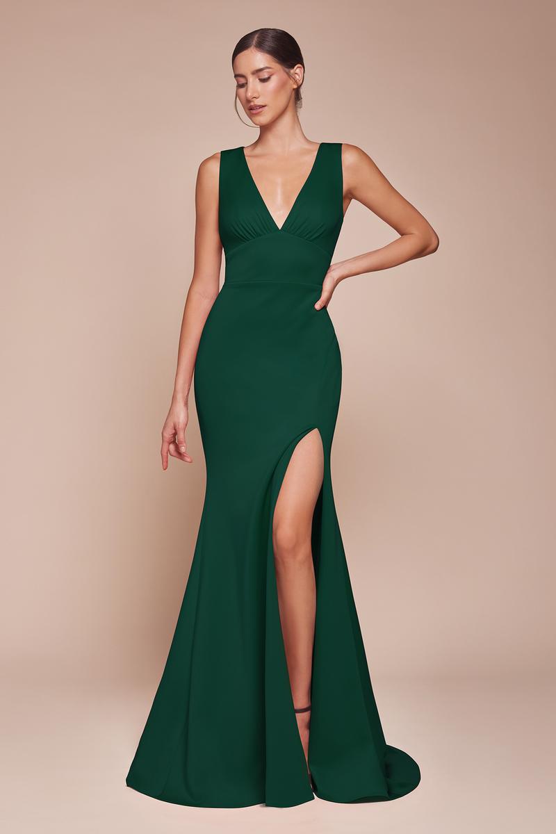 Ladivine Dress CH395 - Emerald