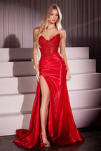 Ladivine Dress CM369 - Red