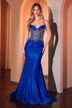 Ladivine Dress CM372 - Royal